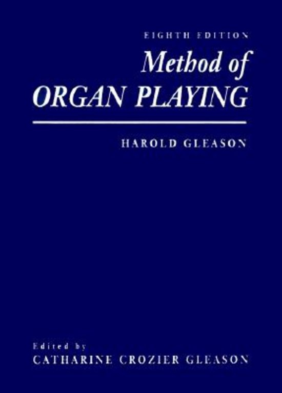  Method of Organ Playing