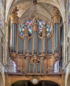 Le grand-orgue de l'église Saint-Séverin à Paris.